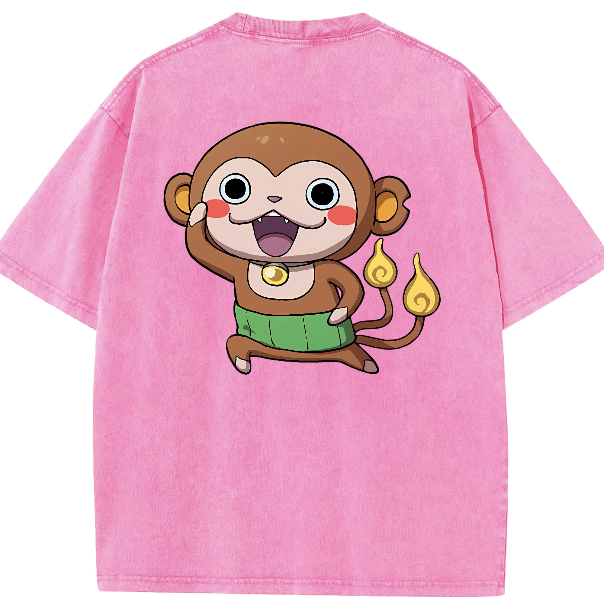 （画像用） 妖怪ウォッチ Yo-kai Watch 綿100% ヴィンテージ風 半袖Tシャツ（背面プリント）